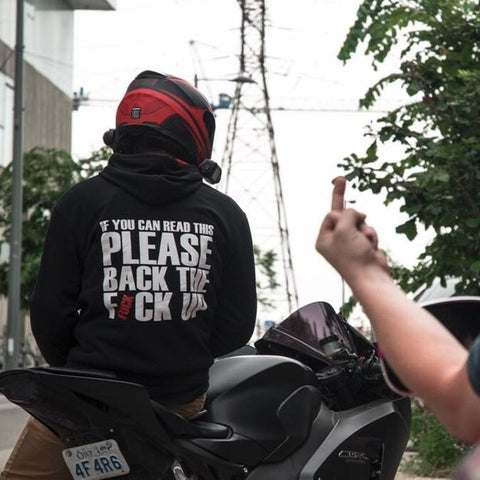 Back The Fuck Up Hoodie - Original Anti-Tailgating Hoodie | 6foot4honda