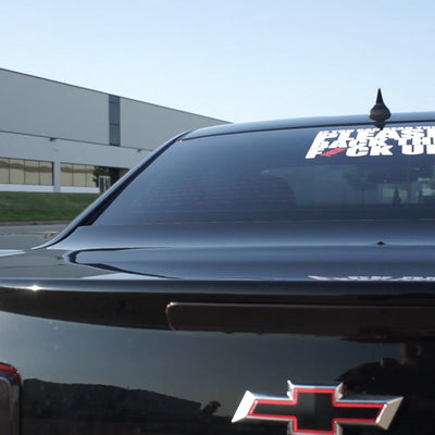 Back The Fuck Up Vinyl Decal - Anti-Tailgating Car Sticker