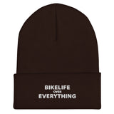 Bike Life Over Everything Cuffed Beanie