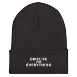 Bike Life Over Everything Cuffed Beanie