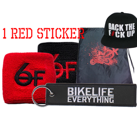  6Foot4Honda mega pack bundle lanyard keychain snapback stickers