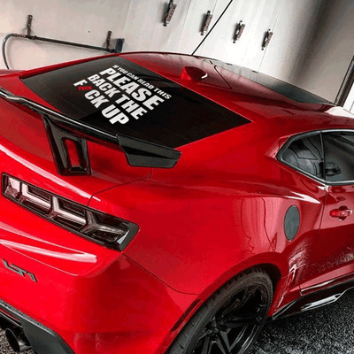 Back The Fuck Up Vinyl Decal - Anti-Tailgating Car Sticker